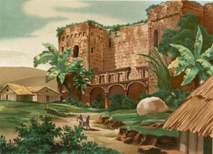 サントドミンゴのコロンバス城の遺跡 作： Spanish School